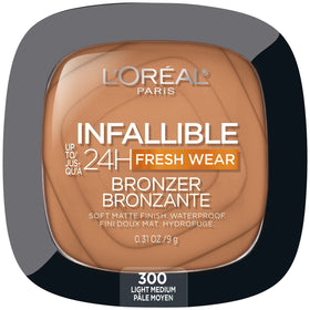 L'Oreal Paris bronzer front packaging showing shade and compact for easy selection