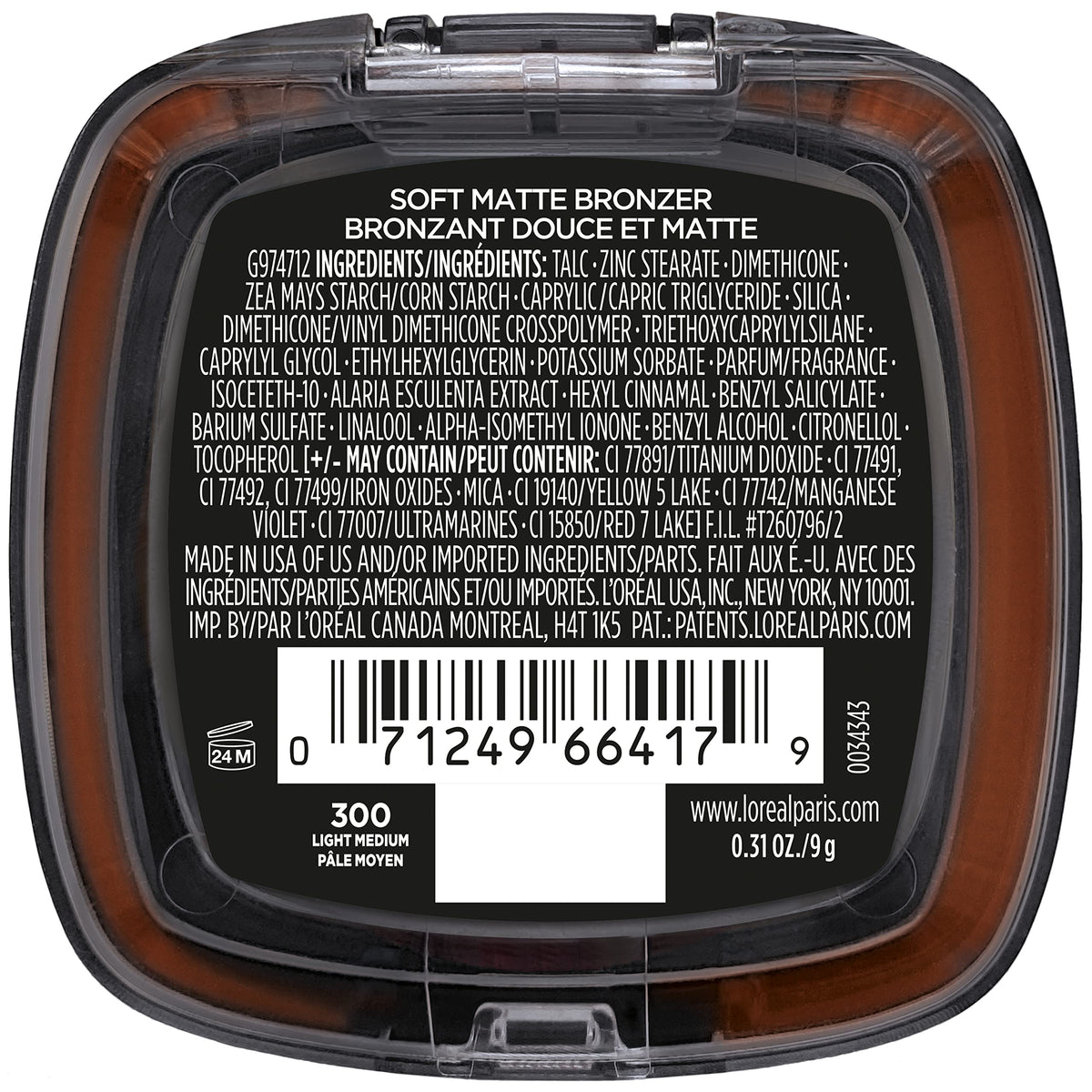 L'Oreal Paris bronzer in summer lifestyle setting offering longwear confidence