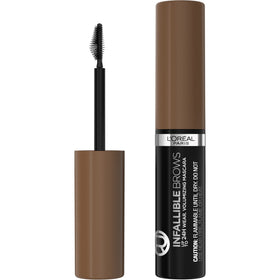L'Oreal Paris front packaging showing brow mascara and shade label benefiting quick identification