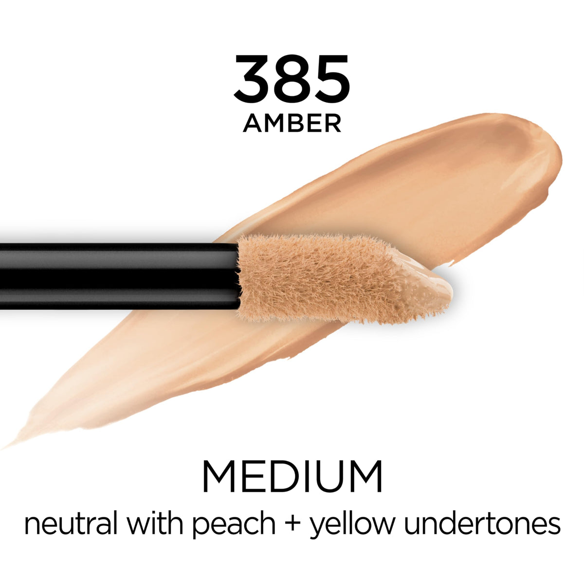 L'Oreal Paris extra-large applicator close-up displaying easy, even product application