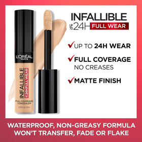 L'Oreal Paris concealer next to common objects for size comparison and travel convenience