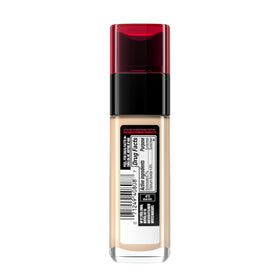L'Oreal Paris ingredients and SPF visual emphasizing protection and longwear benefits