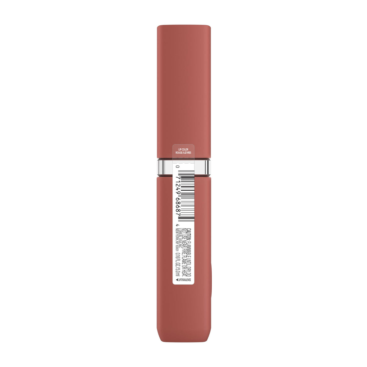 L'Oreal Paris lifestyle image of model wearing shade, long-lasting matte look benefit