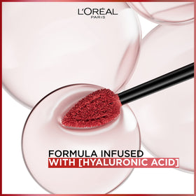 L'Oreal Paris lip swatches across skin tones showing shade Worth It Medium 635 vibrancy
