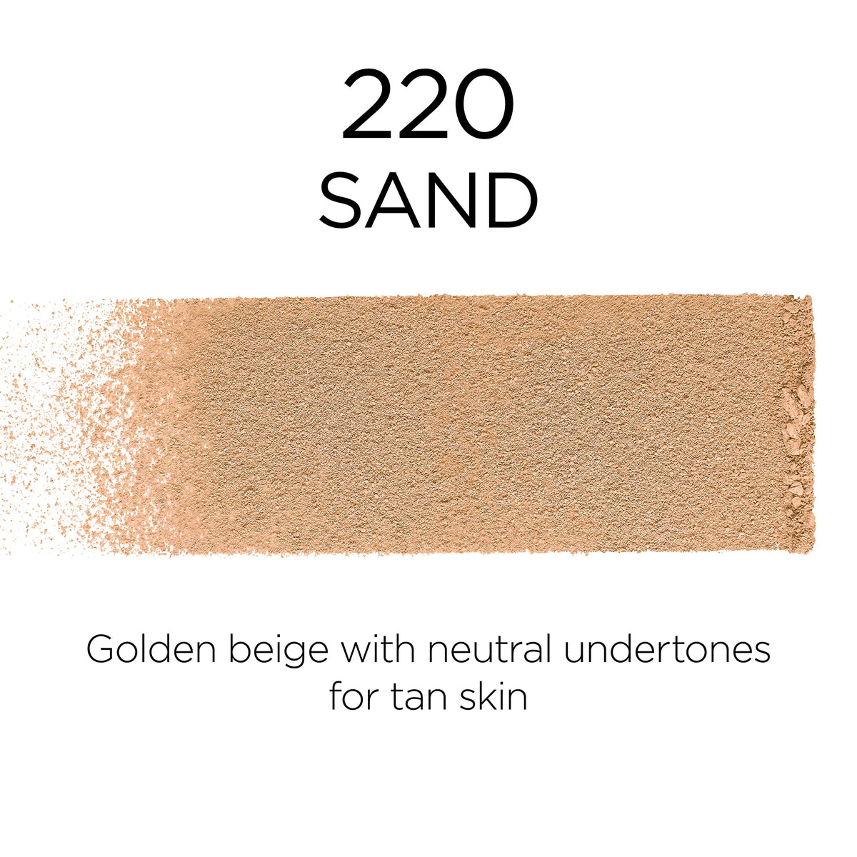 L'Oréal Paris open powder pan in Sand shade showing smooth surface