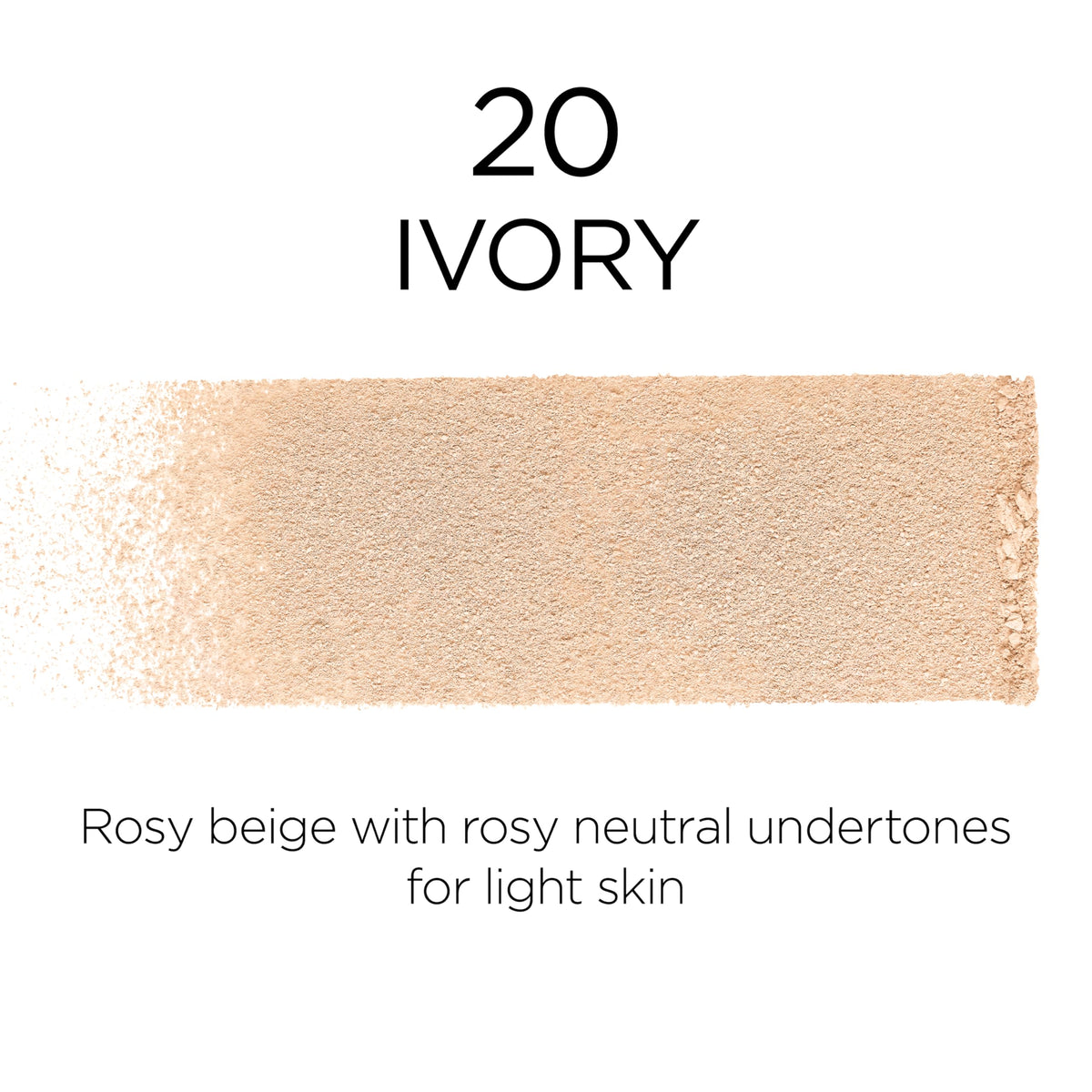 L'Oreal Paris powder open to reveal smooth pressed texture and coverage