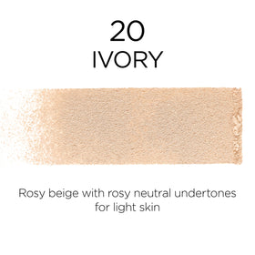 L'Oreal Paris powder open to reveal smooth pressed texture and coverage