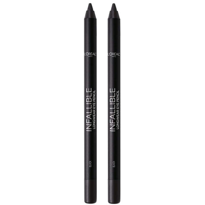 L'Oreal Paris front packaging of Pro-Last pencil eyeliner showing product and benefits