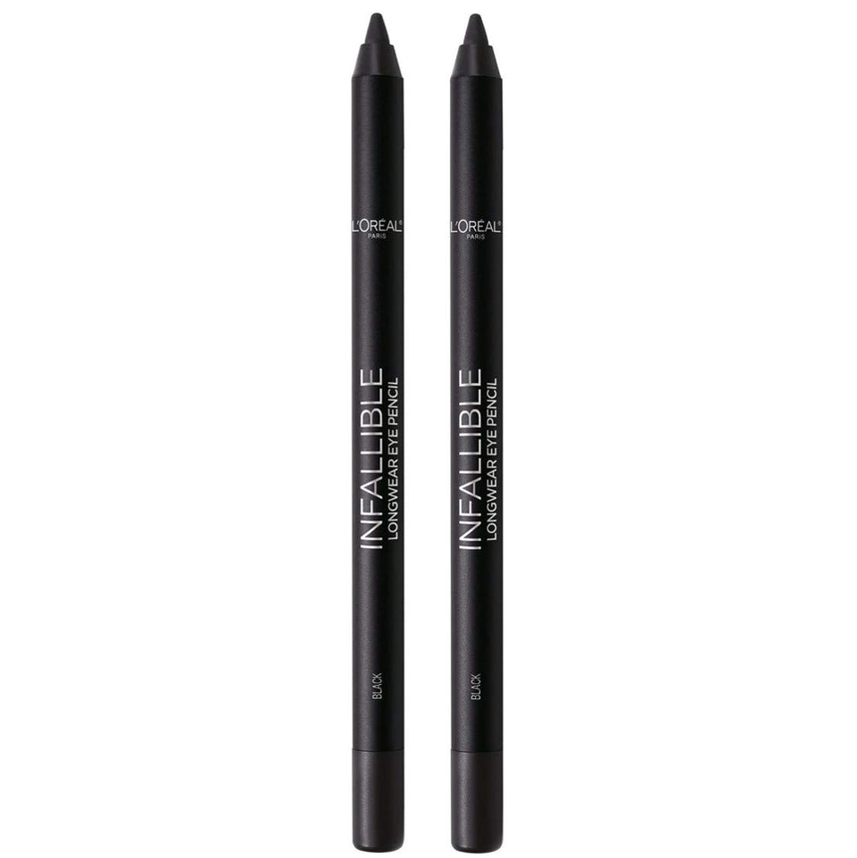 L'Oreal Paris front packaging of Pro-Last pencil eyeliner showing product and benefits