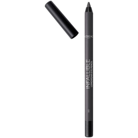 L'Oreal Paris pencil front packaging showing grey eyeliner and benefits