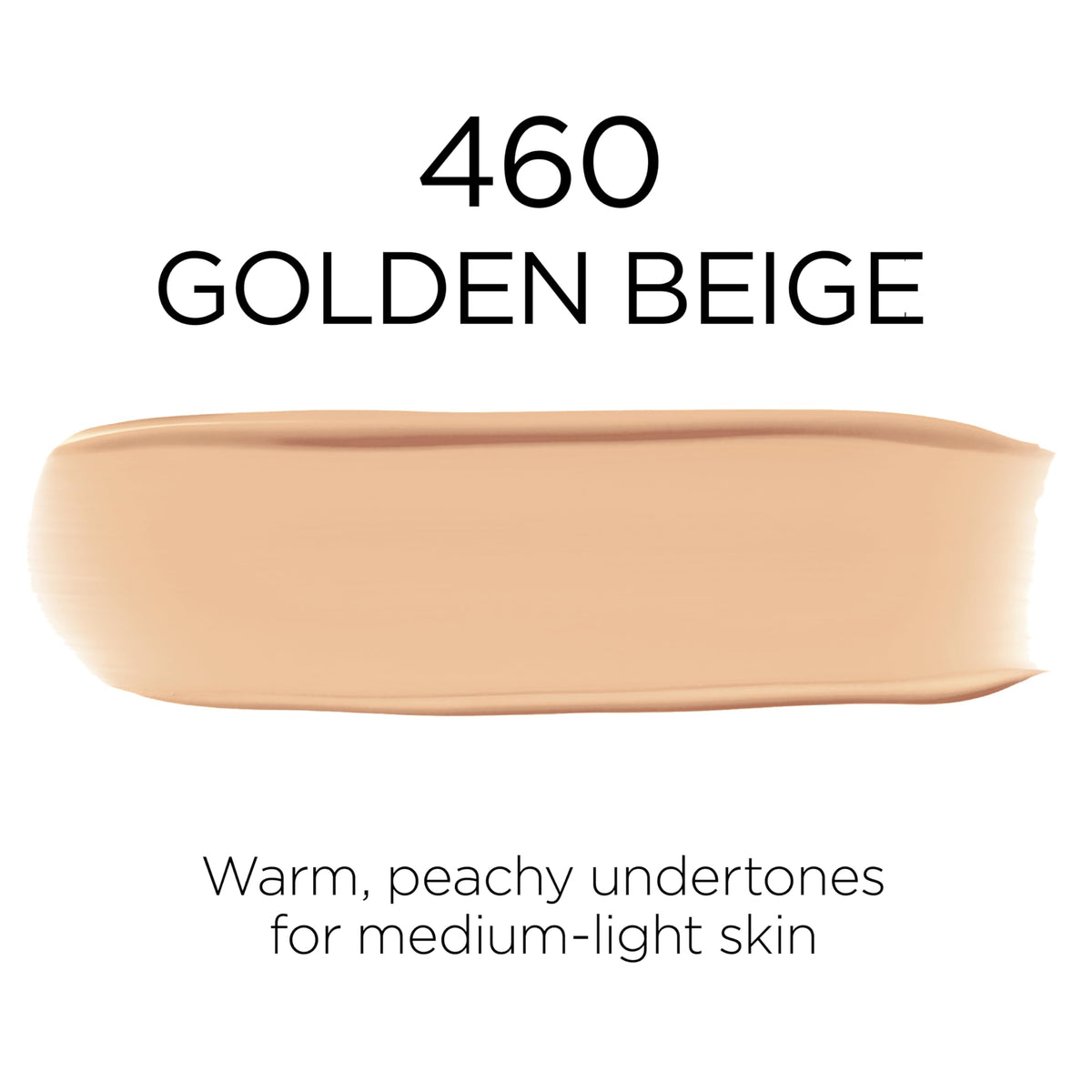 L'Oreal Paris bottle of shade 460 Golden Beige for quick identification