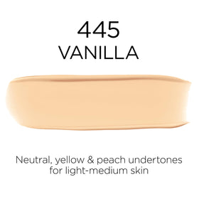 L'Oreal Paris foundation on fabric to show transfer resistance benefit