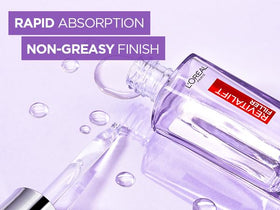 L'Oreal Paris label close-up highlighting hyaluronic acid concentration and clarity