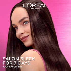 L'Oreal Paris creamy conditioner texture showing smoothing and hydration benefit
