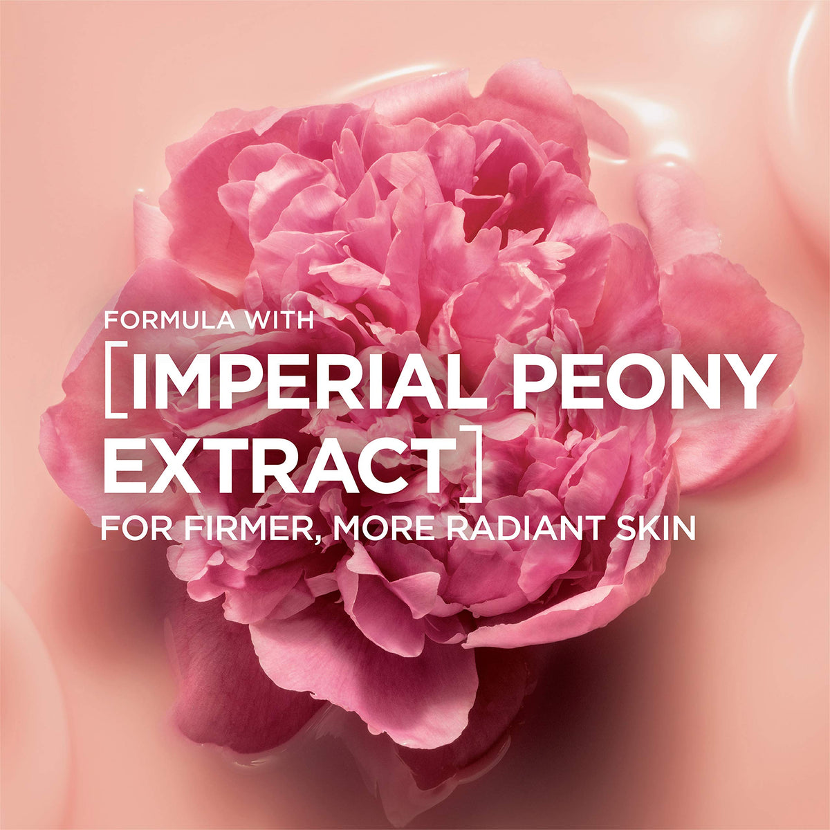 L'Oreal Paris open jar top view showing creamy rosy-pigmented contents