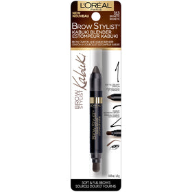 L'Oreal Paris kabuki brush close-up blending hairs for seamless brow finish