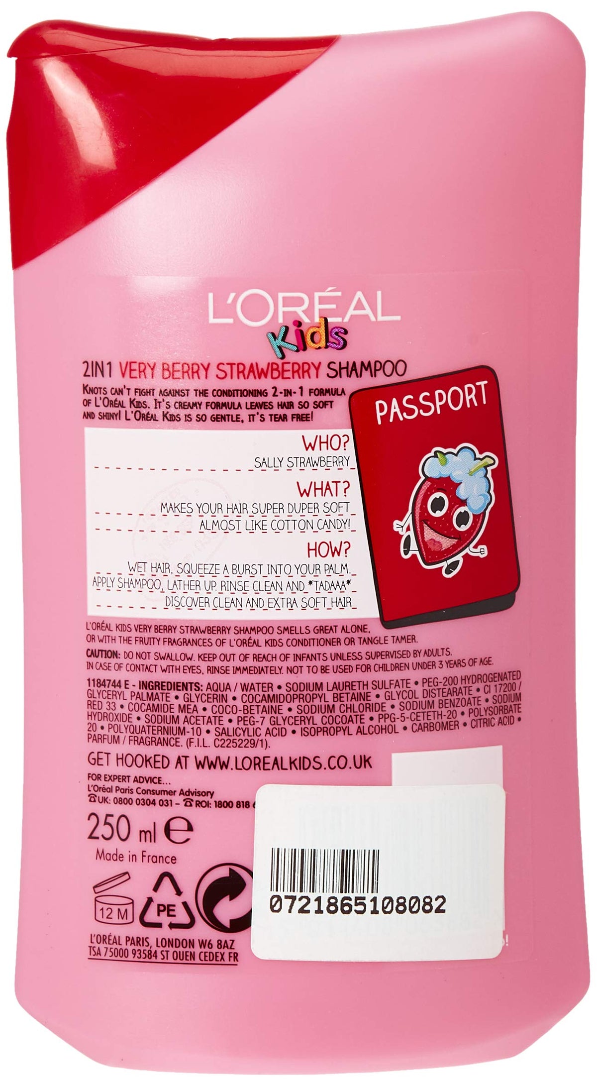 L'Oreal Paris Kids creamy texture closeup demonstrating smooth lather for gentle conditioning