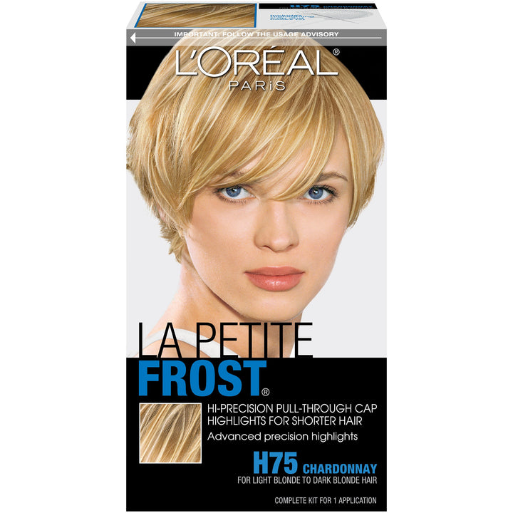 L'Oreal Paris front packaging showing kit and Chardonnay shade benefit clarity