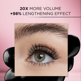 L'Oreal Paris Lash Paradise bristles close-up demonstrating separation and catch of lashes