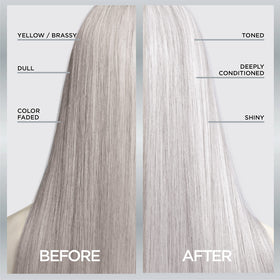 L'Oreal Paris application in shower showing one-step in-shower routine