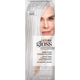 L'Oreal Paris front kit packaging showing product benefits and silver shade