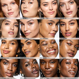 L'Oreal Paris Le Glow swatches on forearm comparing shades and showing blendable coverage benefit
