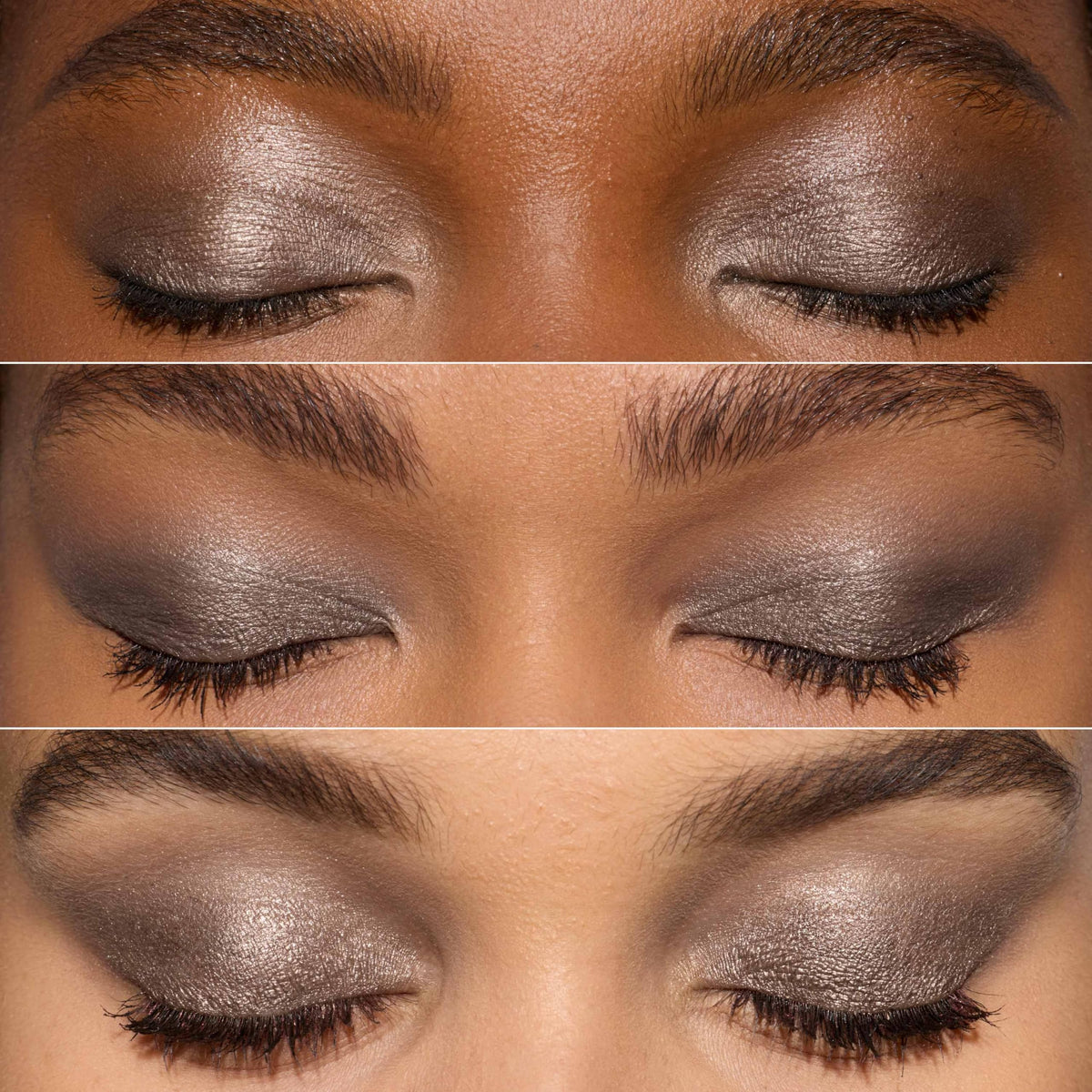 L'Oreal Paris close-up of taupe cream texture illustrating smooth, blendable formula