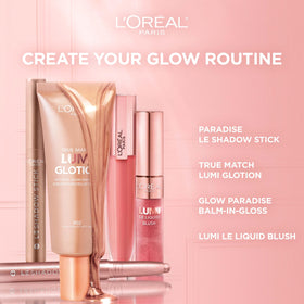 L'Oreal Paris label close-up with shade name Brown Abyss highlighting product identification