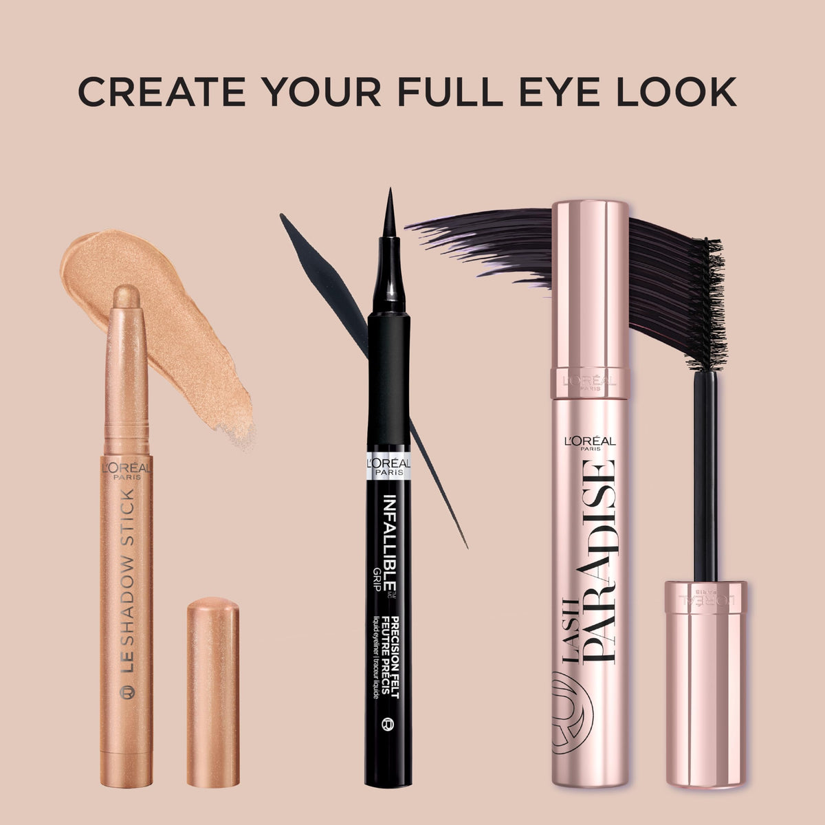 L'Oreal Paris finished evening makeup using Brown Abyss showing wearable smoky definition