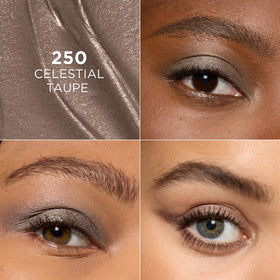L'Oreal Paris stick applied on eyelid demonstrating easy blending for smokey definition