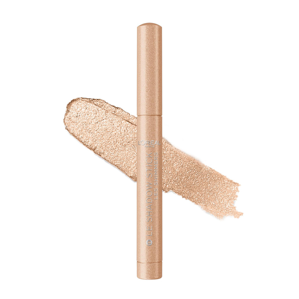 L'Oreal Paris Le Shadow Stick front view showing packaging and color benefit of easy application
