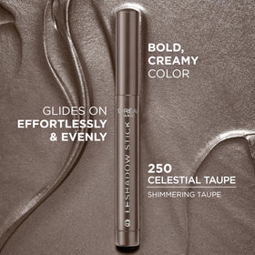 L'Oreal Paris Le Shadow Stick extended tip showing creamy retractable applicator for precision