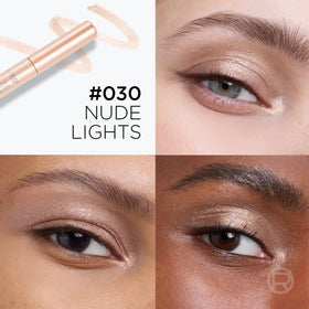 L'Oreal Paris Le Shadow Stick creamy shimmer texture close-up for blendable payoff