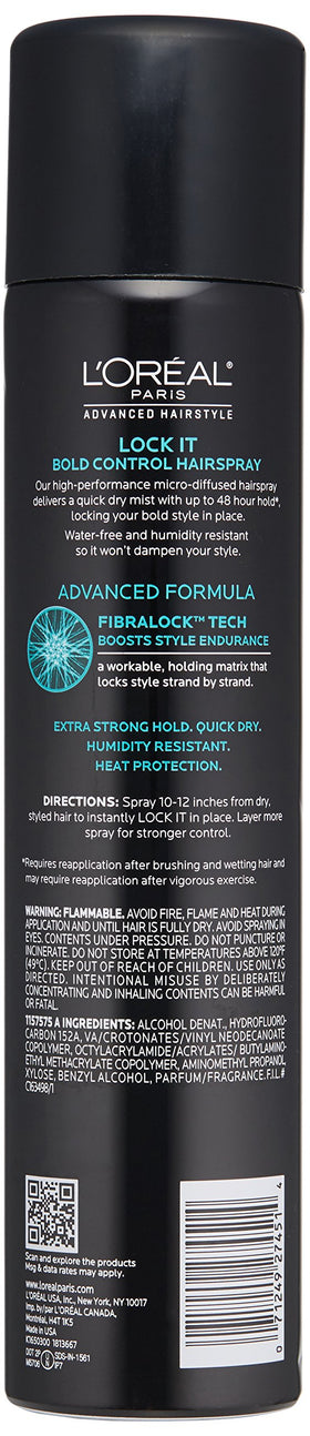 L'Oreal Paris Lock It on a styled braid outdoors, keeps braid neat and frizz-free