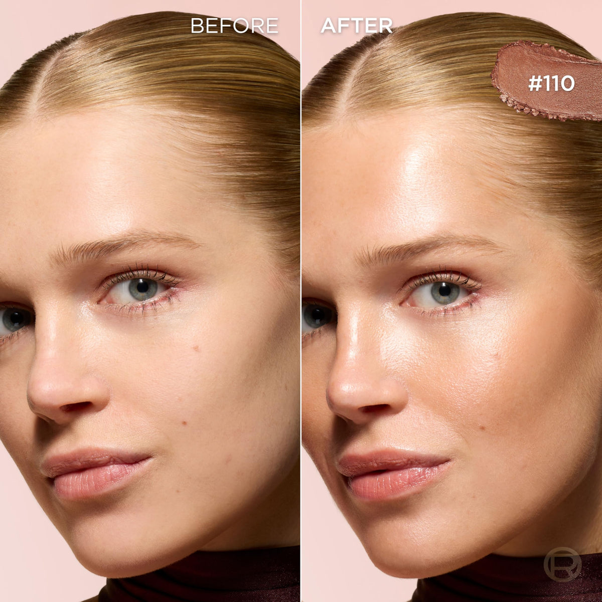 L'Oreal Paris open twist-up Lumi Bronze stick revealing product tip for direct application