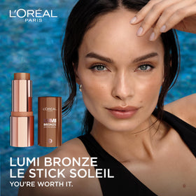 L'Oreal Paris close-up of creamy stick texture illustrating smooth, blendable formula