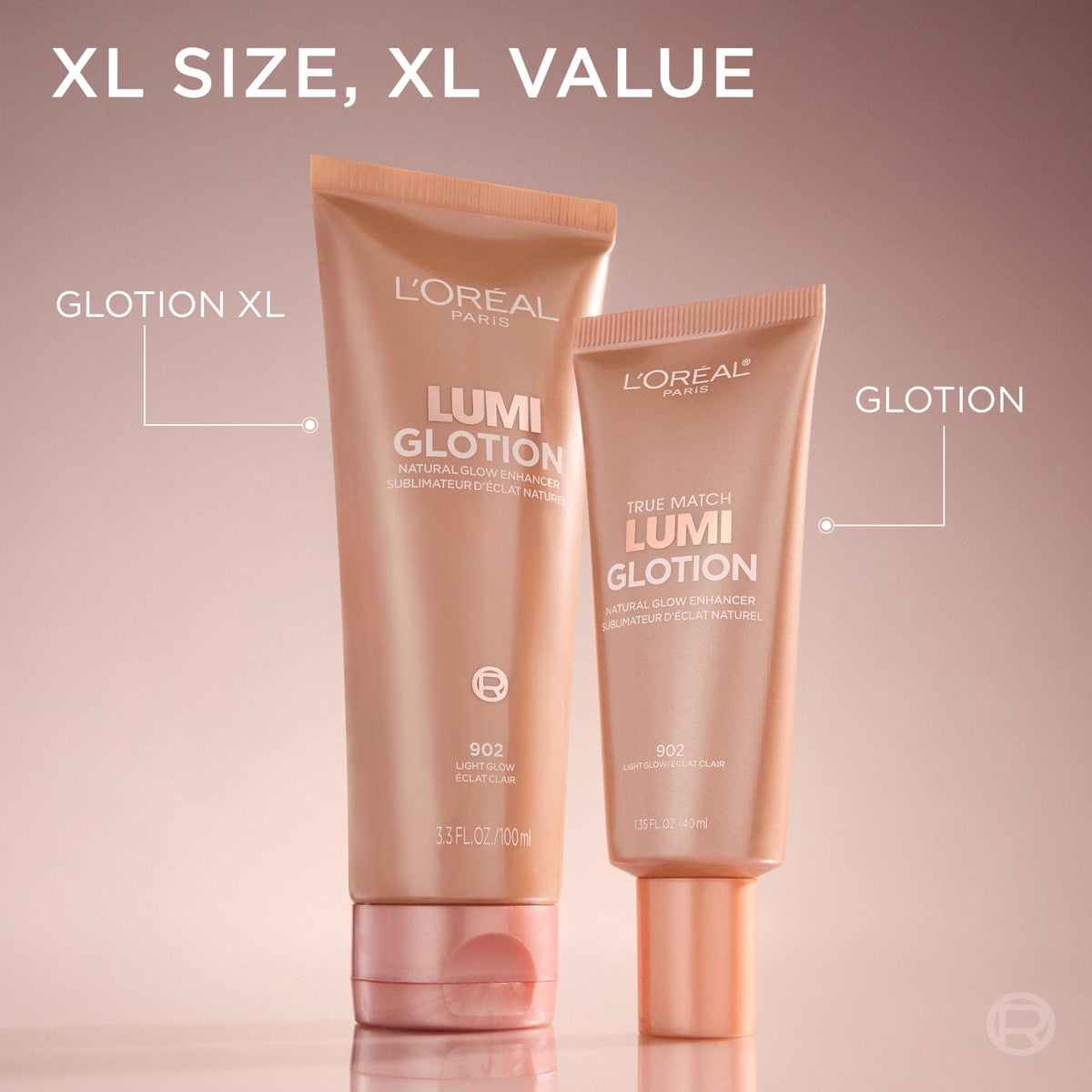 L'Oreal Paris pump dispensing product showing easy application