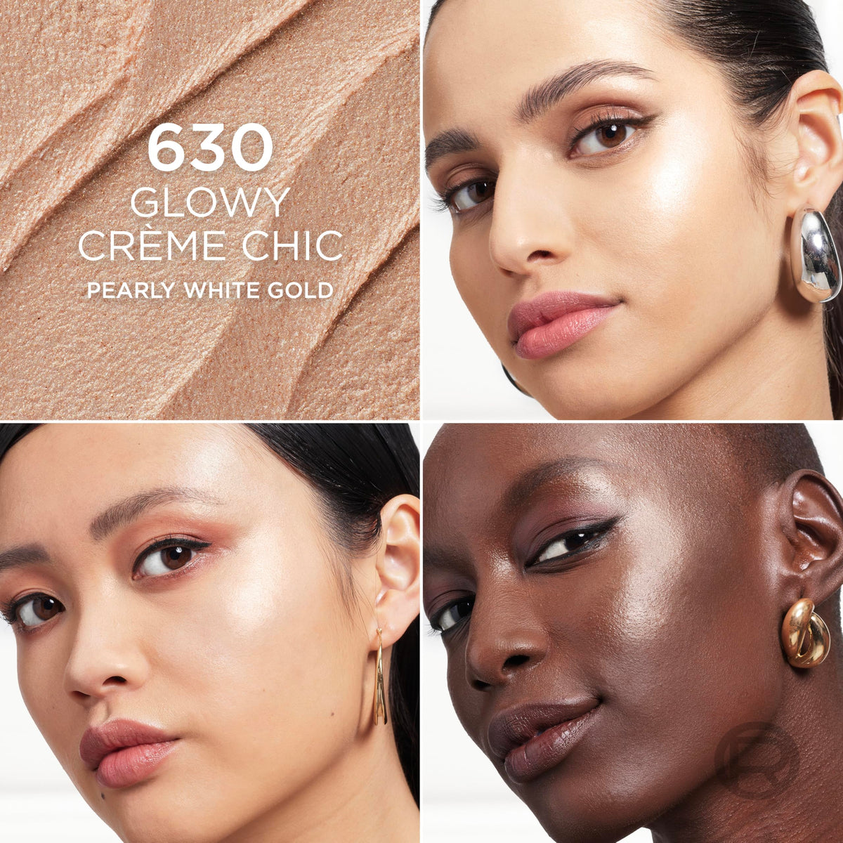 L'Oreal Paris applying stick to cheek showing immediate satin highlight benefit
