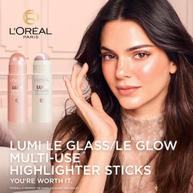 L'Oreal Paris browbone application close-up adding eye-brightening benefit