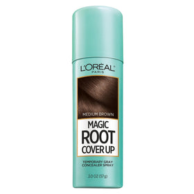 L'Oreal Paris front packaging of Magic Root Cover Up showing product and shade