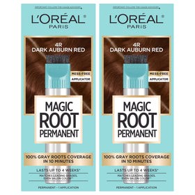 L'Oreal Paris front packaging showing kit benefits and shade, quick root fix