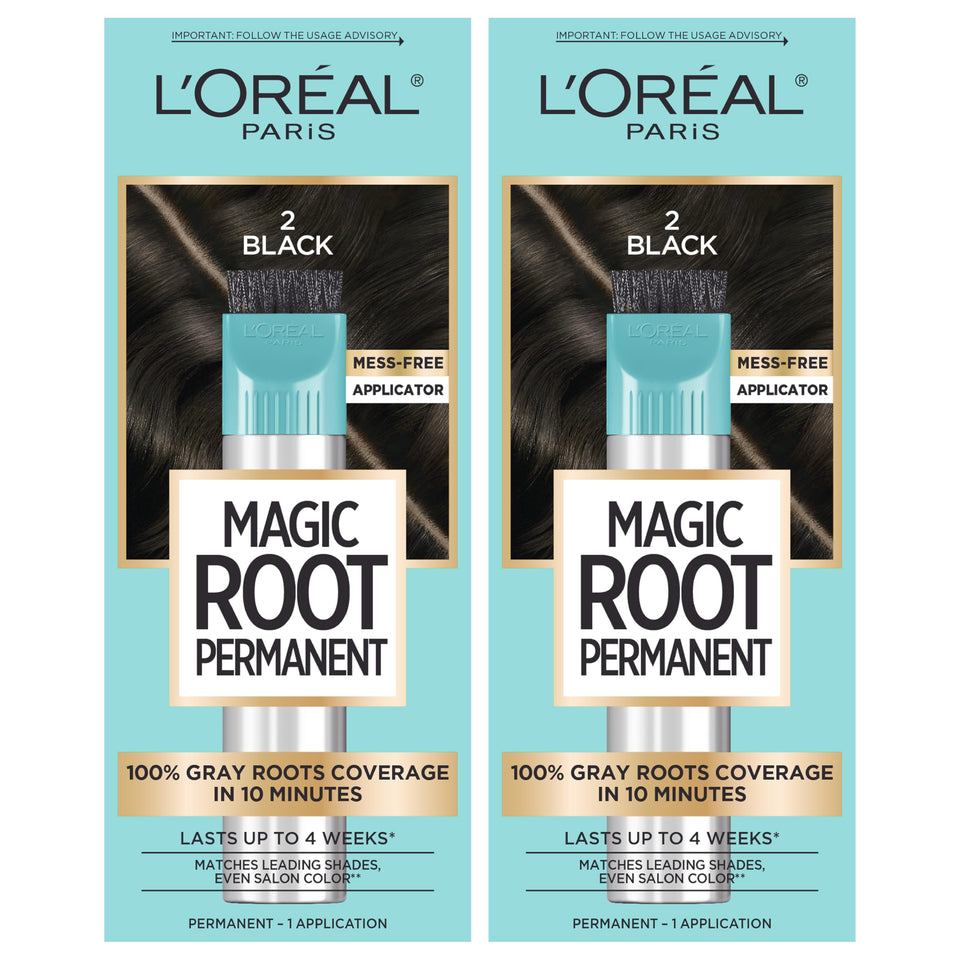 L'Oreal Paris front packaging showing kit and benefits for fast root touch-ups