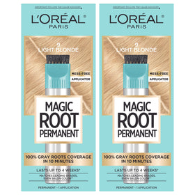 L'Oreal Paris front packaging showing kit and shade, quick root coverage benefit