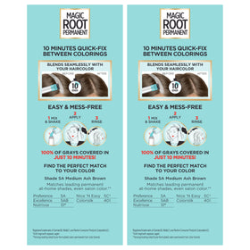 L'Oreal Paris kit in use touching up hairline for fast gray coverage