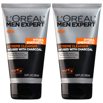 L'Oreal Paris front packaging showing two-tube bundle and clear product benefit
