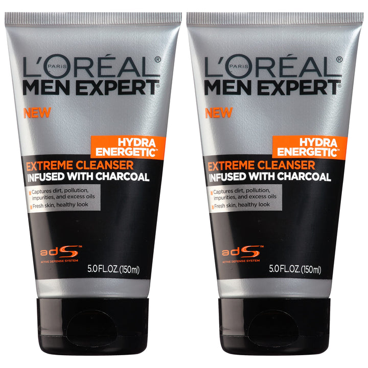 L'Oreal Paris front packaging showing two-tube bundle and clear product benefit