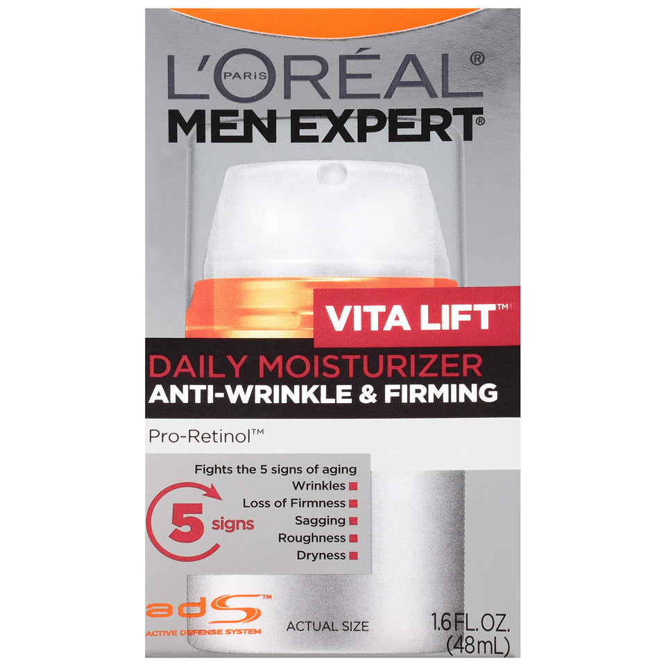 L'Oreal Paris Men Expert front packaging showing product label and size benefit