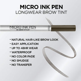 L'Oreal Paris comb tip close-up demonstrating precise hair-like strokes