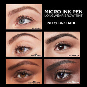 L'Oreal Paris Micro Ink Pen label detail highlighting waterproof, longwear formula