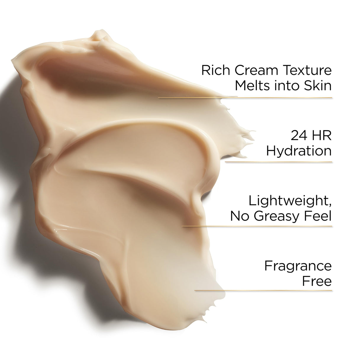 L'Oreal Paris close-up of creamy texture highlighting rich shea butter hydration benefits